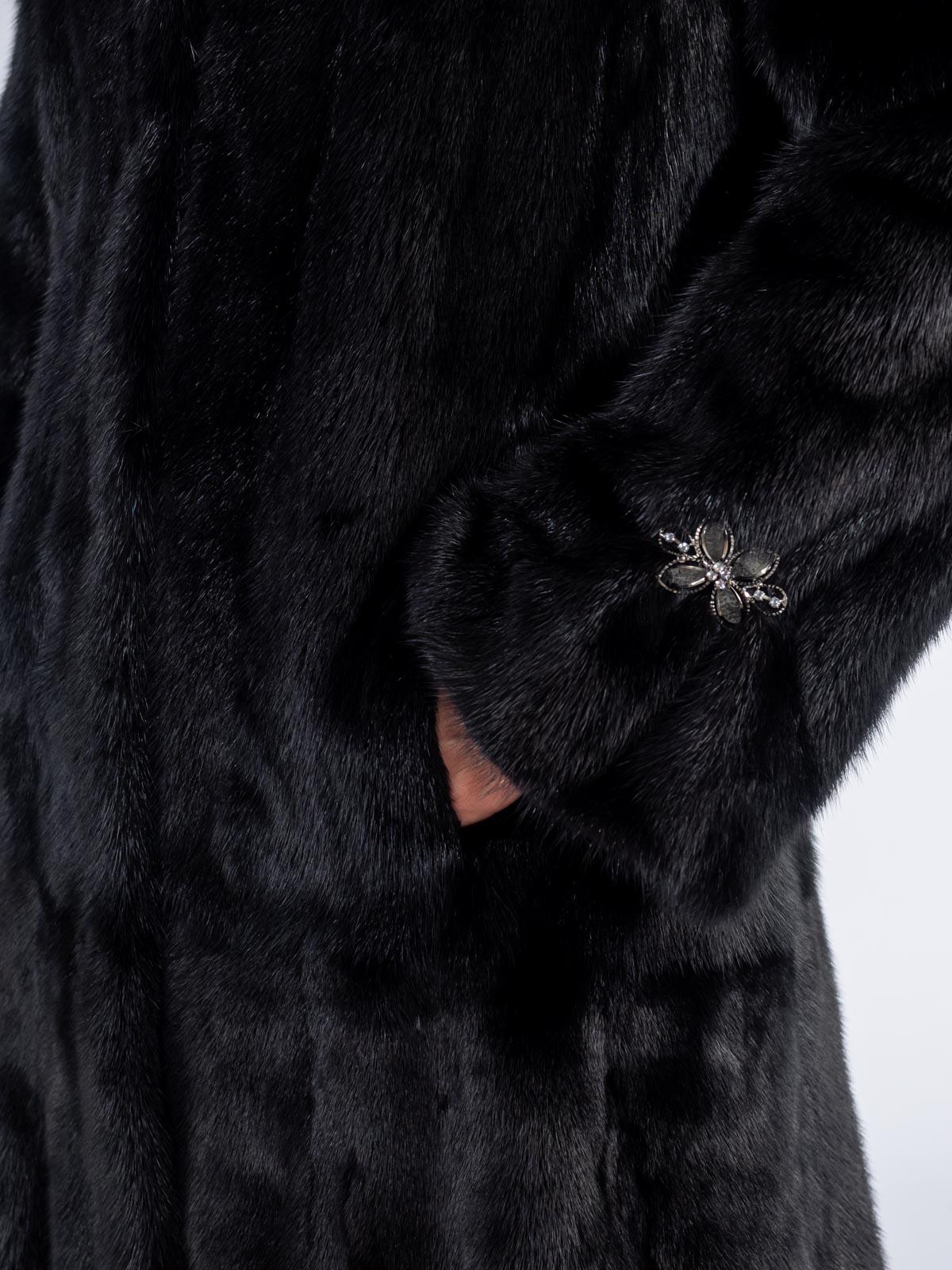 Шуба из меха норки Классика Гаде