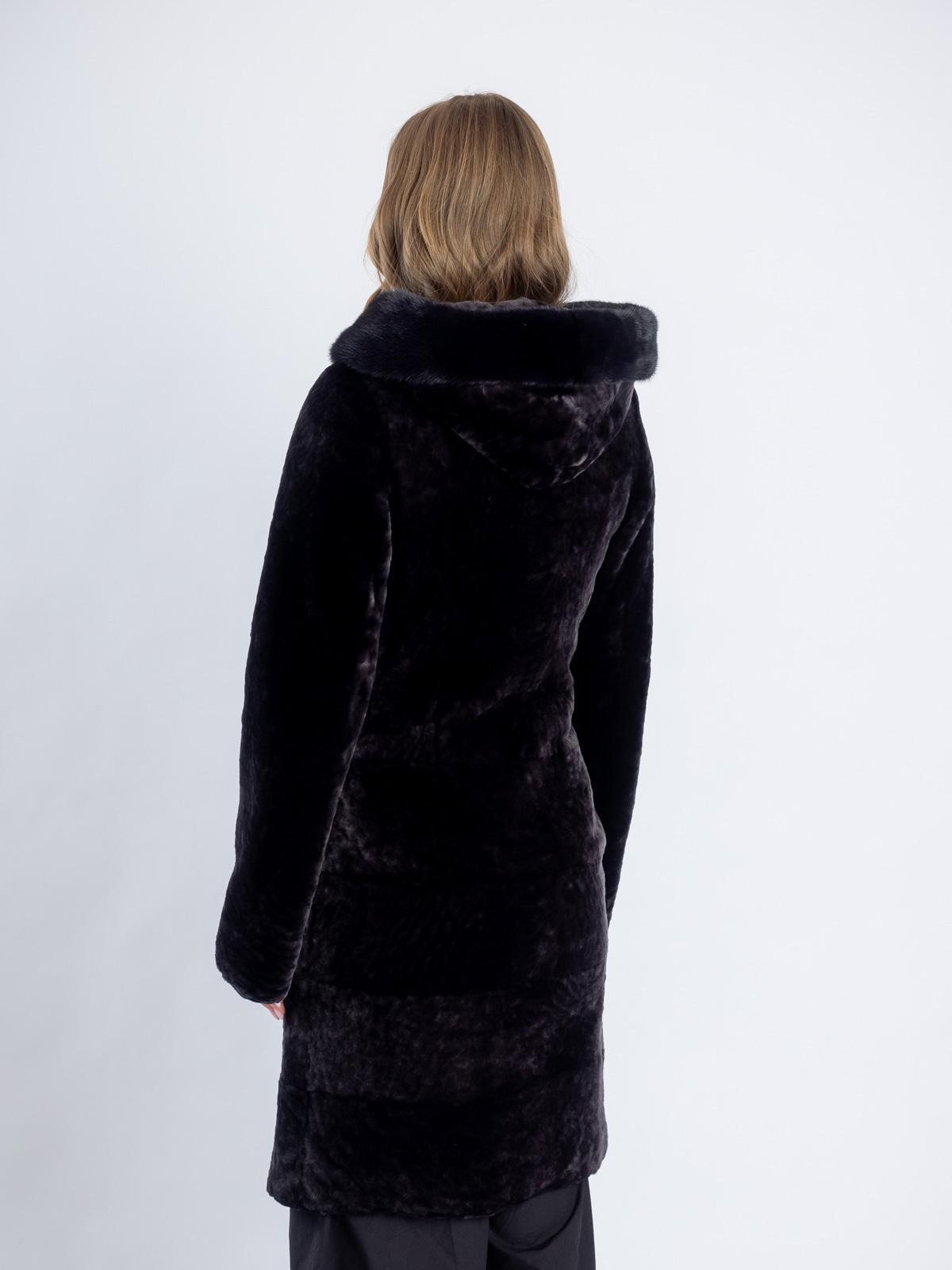 Шуба женская из меха овчины МиРель 709-М