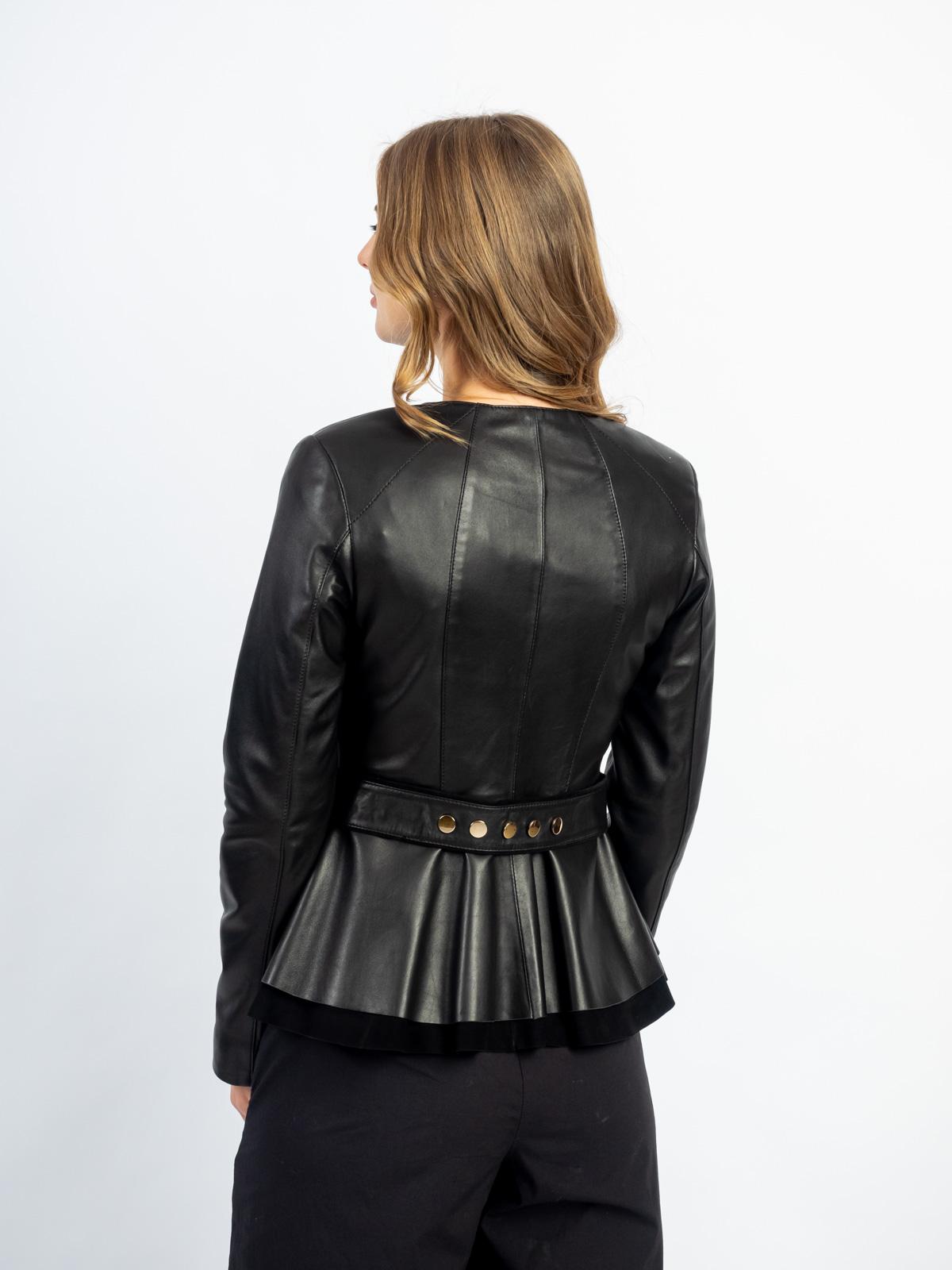 Куртка из натуральной кожи женская FASHION STAR 636