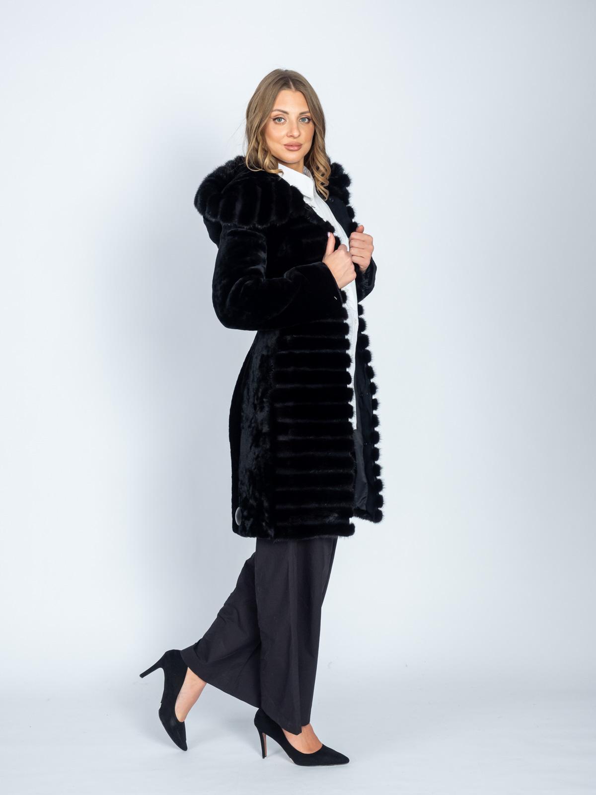 Шуба женская из меха овчины Simakhov 625/3