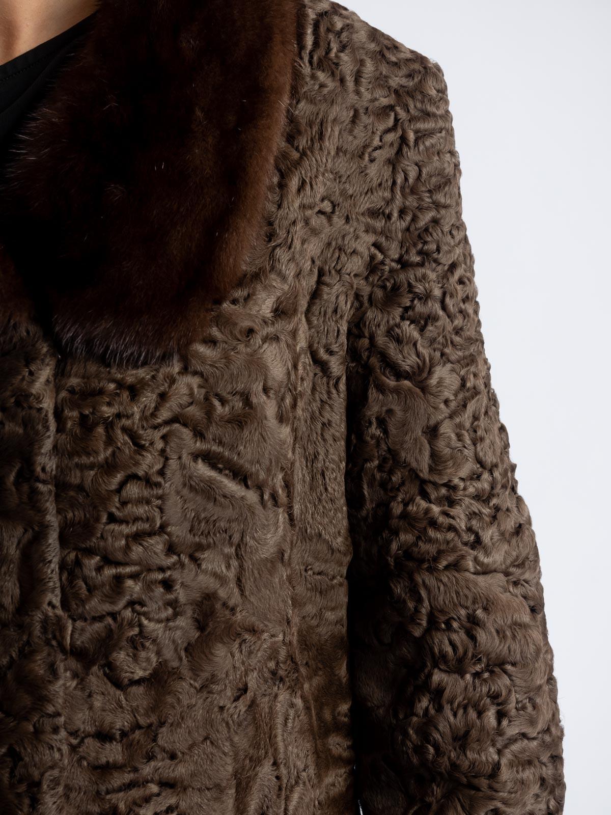 Пальто женское из меха каракуля Белка 9163