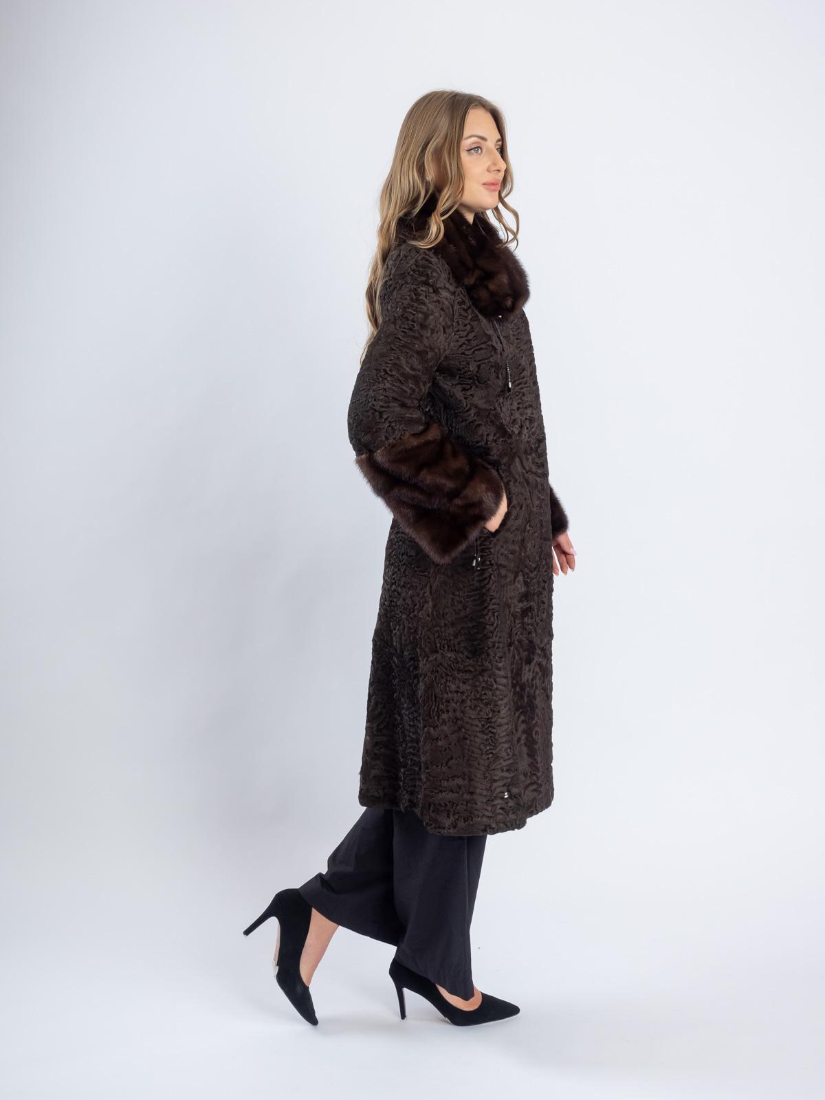 Шуба женская из меха каракуля Белка 9166А