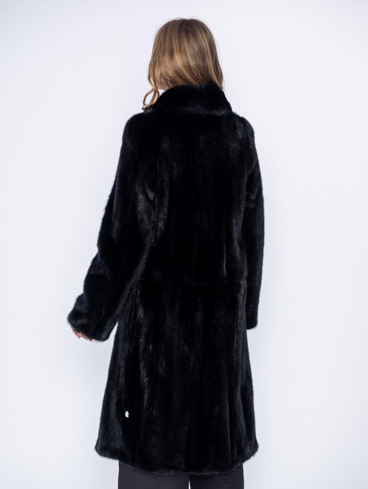 Шуба норковая женская Классика Трапеция роспуск 
