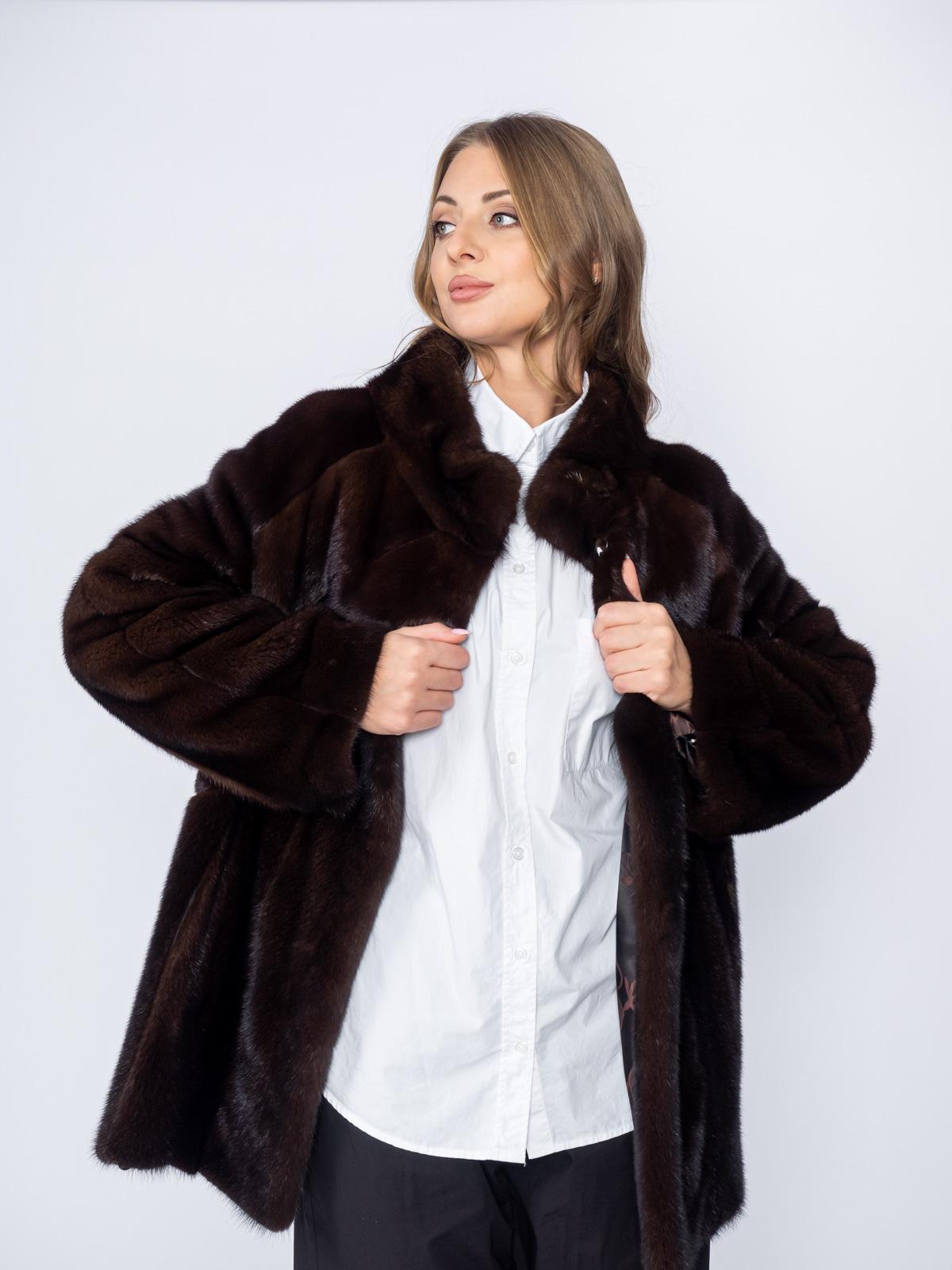 Шуба из меха норки женская Меховая Мода 514-1
