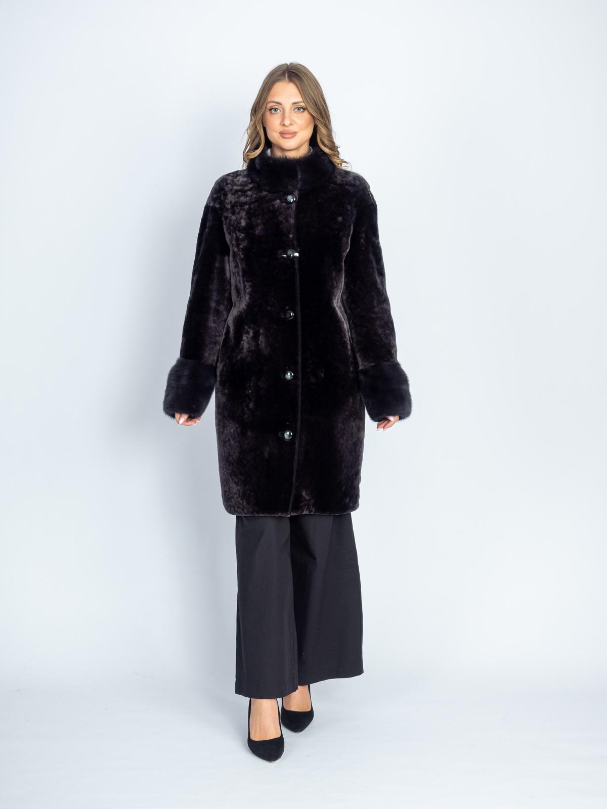 Шуба из меха овчины МиРель 734-М