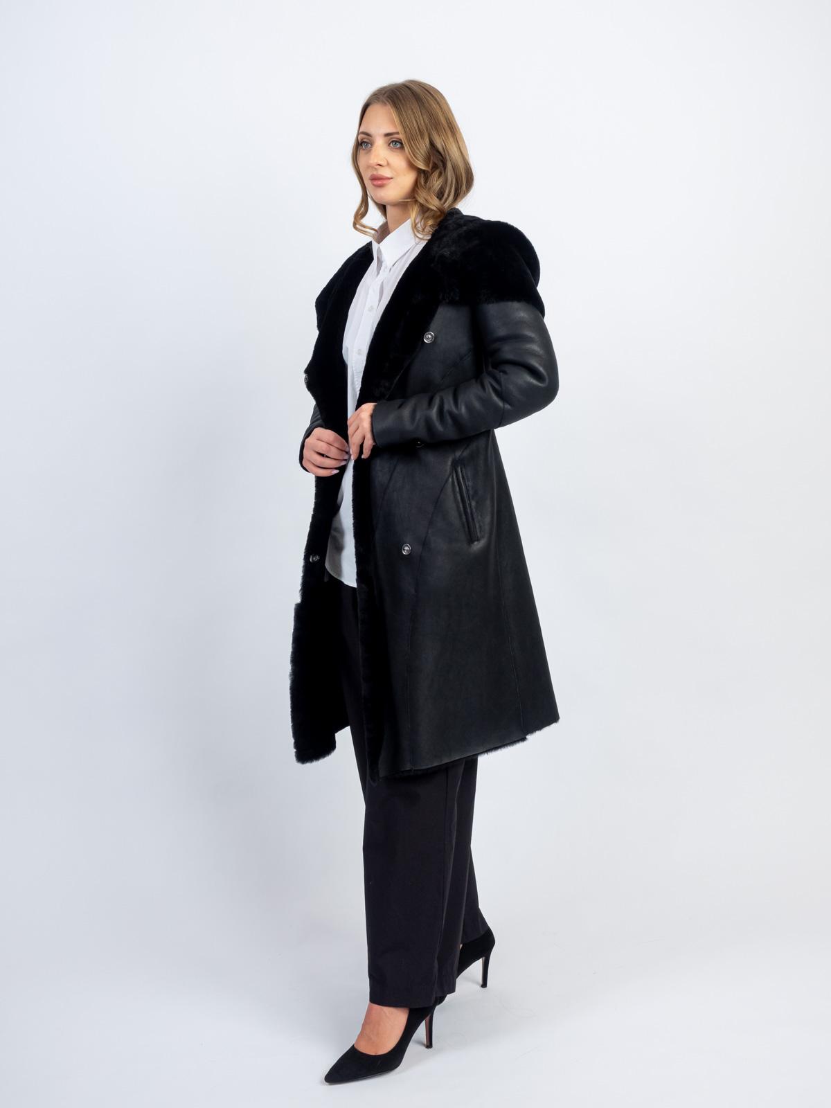 Дубленка женская из меха овчины Mefi K-1545