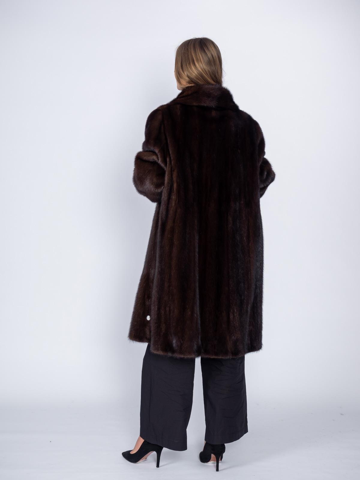 Шуба из меха норки Классика Свингер
