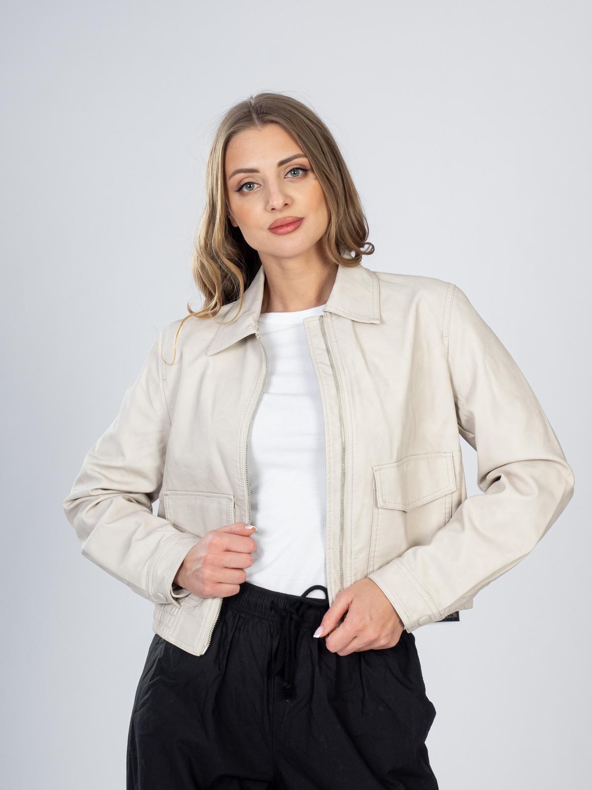 Куртка женская из эко-кожи 6706