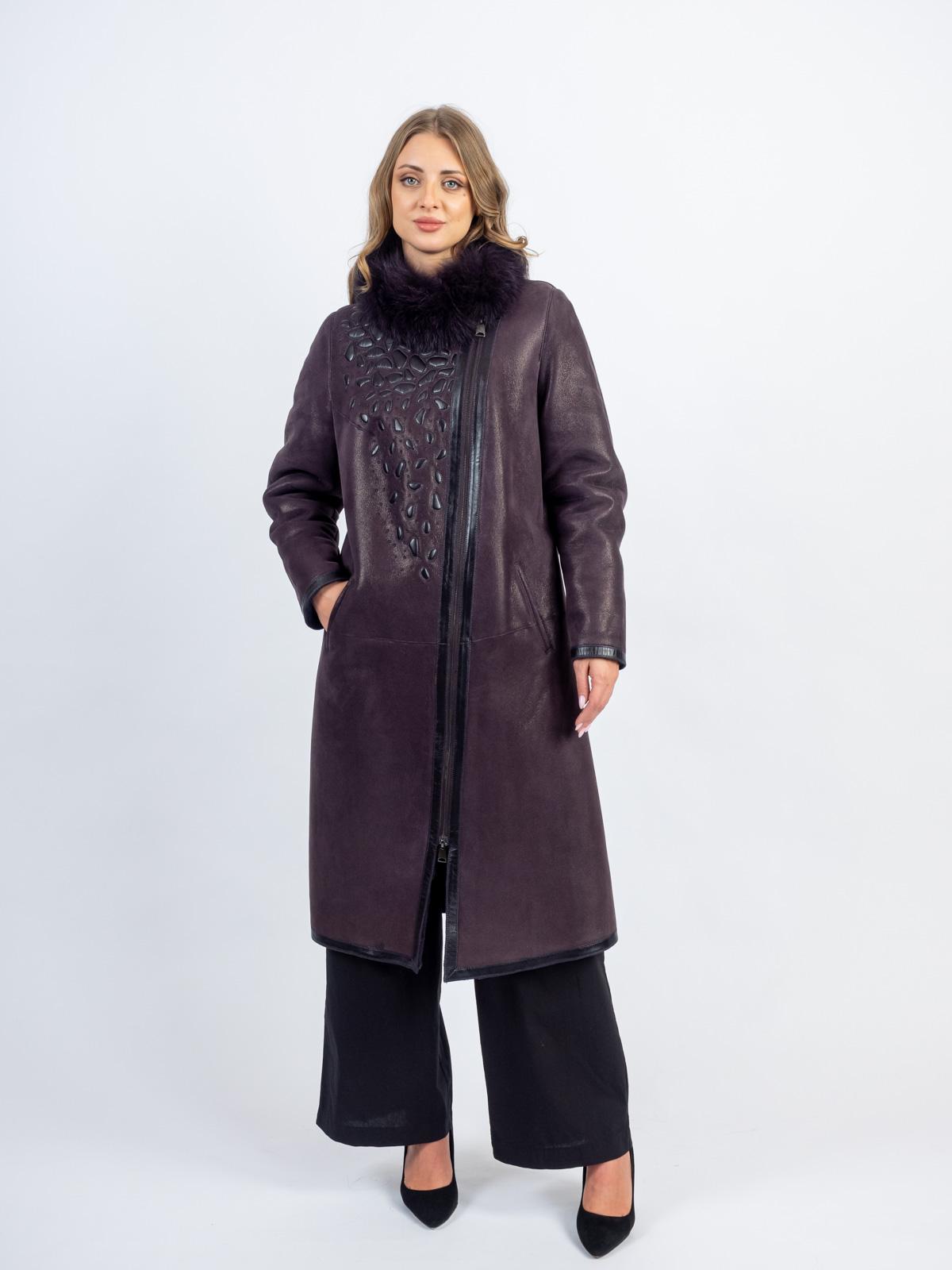 Дубленка женская из меха овчины LINDI WEST 4096-110T