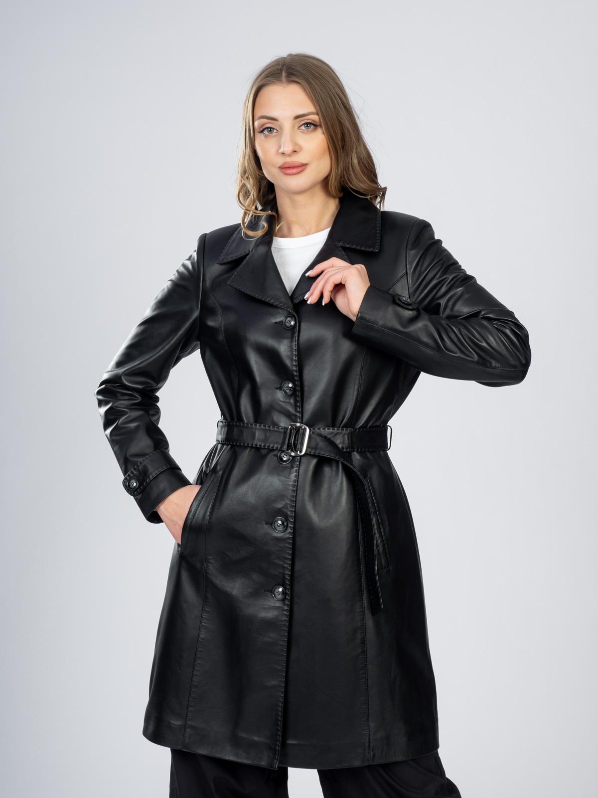 Пальто кожаное женское Viva Dolce Vita 88619