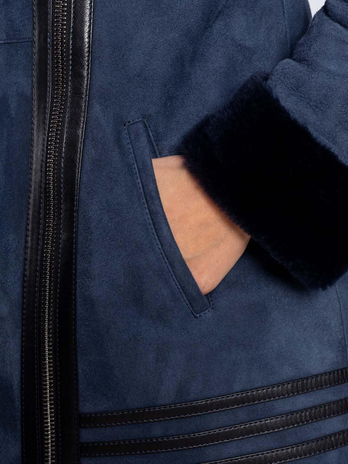 Дубленка женская из меха овчины 2228