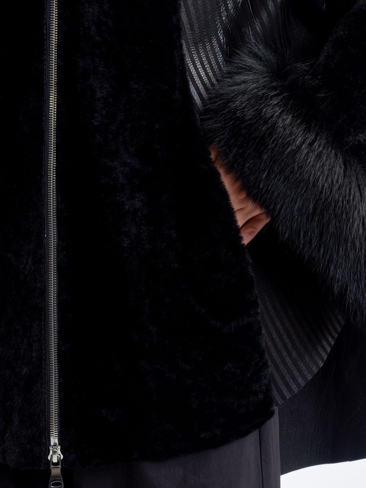 Дубленка из меха овчины LINDI WEST 7235-83KPST