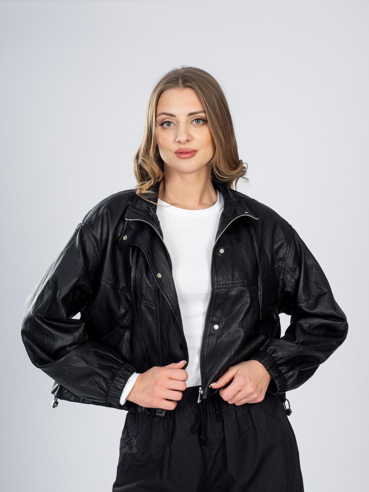 Куртка из эко-кожи женская 8793