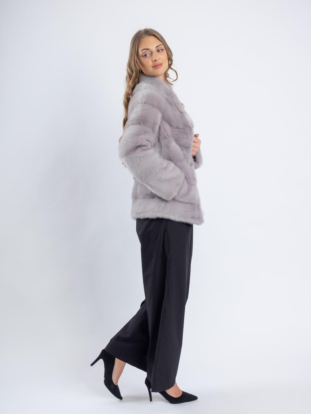 Шуба норковая женская Поперечка