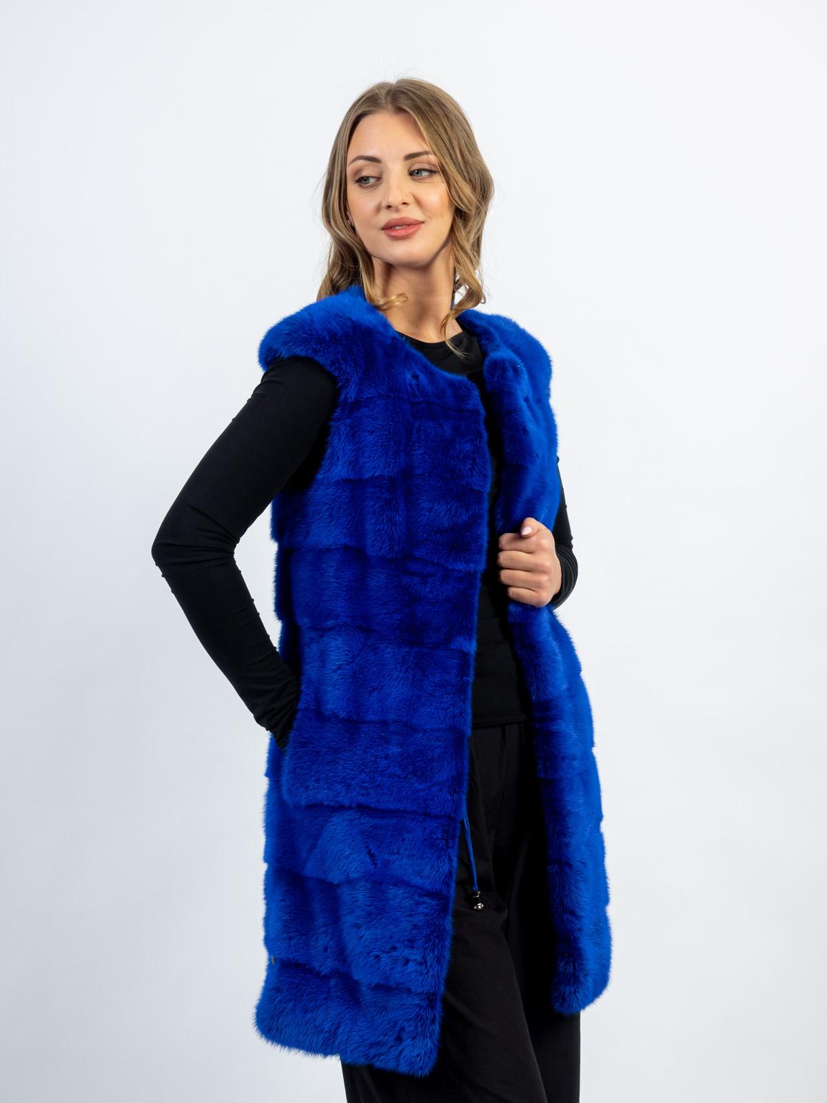 Жилет женский из меха норки 