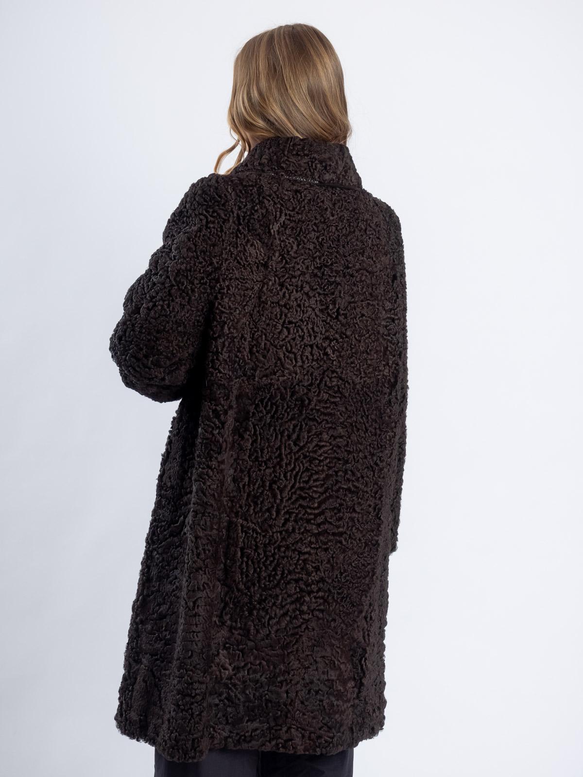 Пальто женское из меха каракуля Багира Л 98