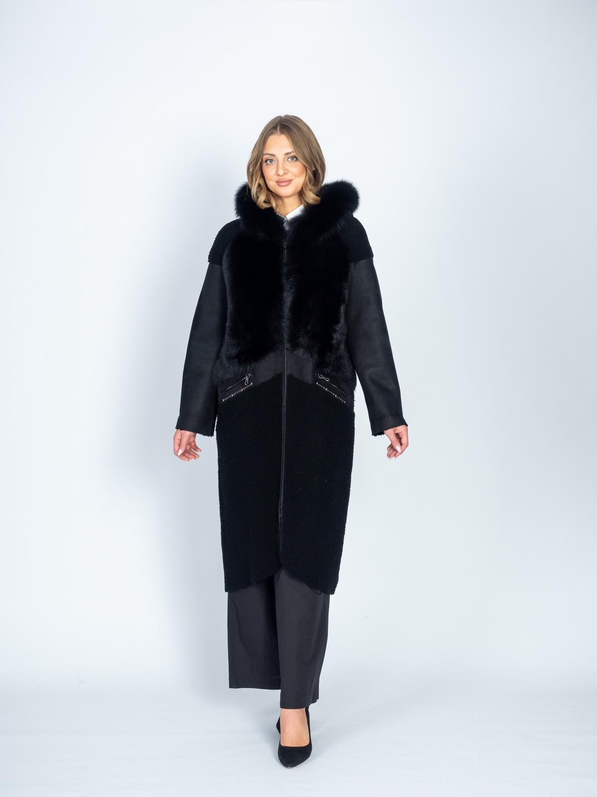 Дубленка женская из меха овчины  BARSS 1816-110