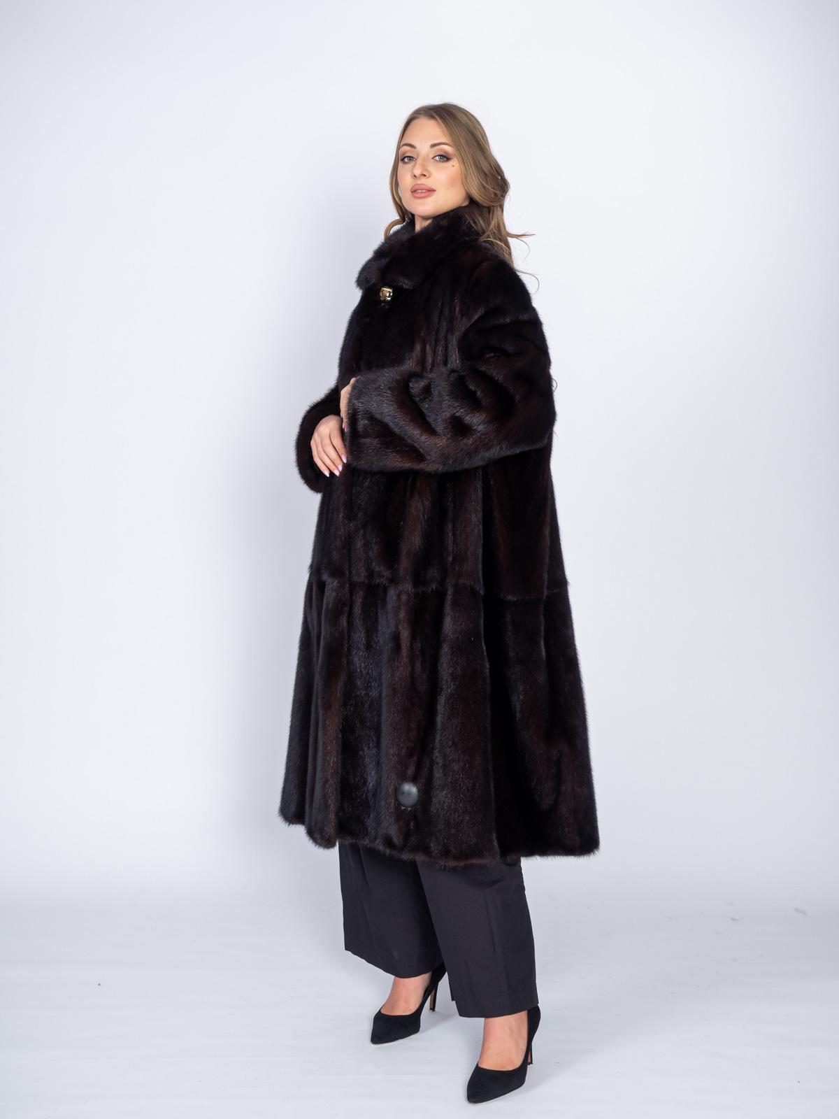 Шуба норковая Классика Трапеция пластины