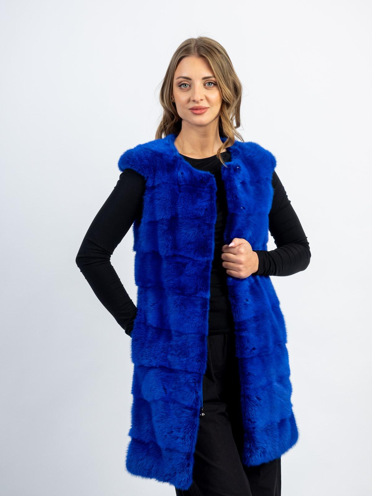 Жилет женский из меха норки 