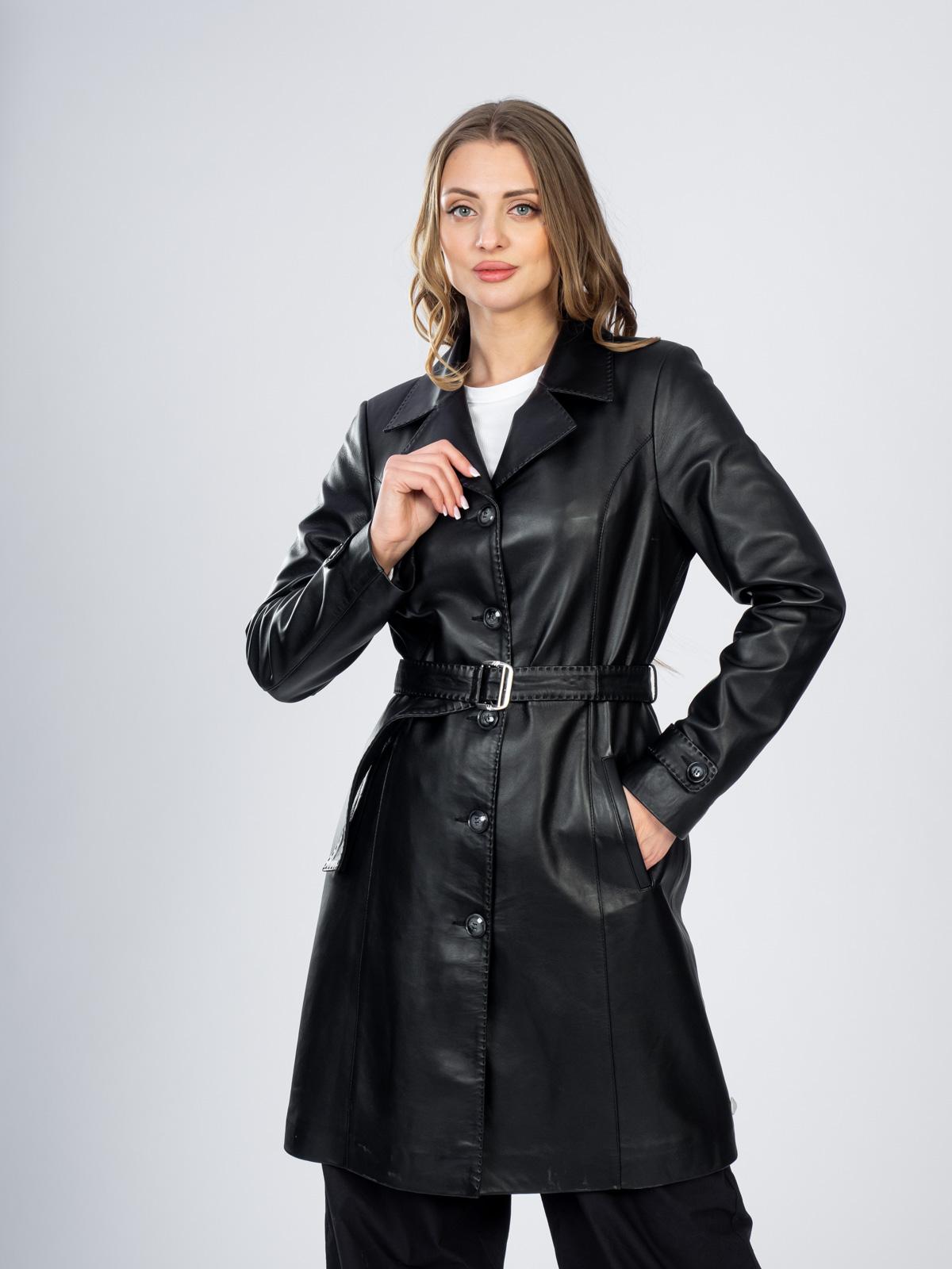 Пальто кожаное женское Viva Dolce Vita 88619