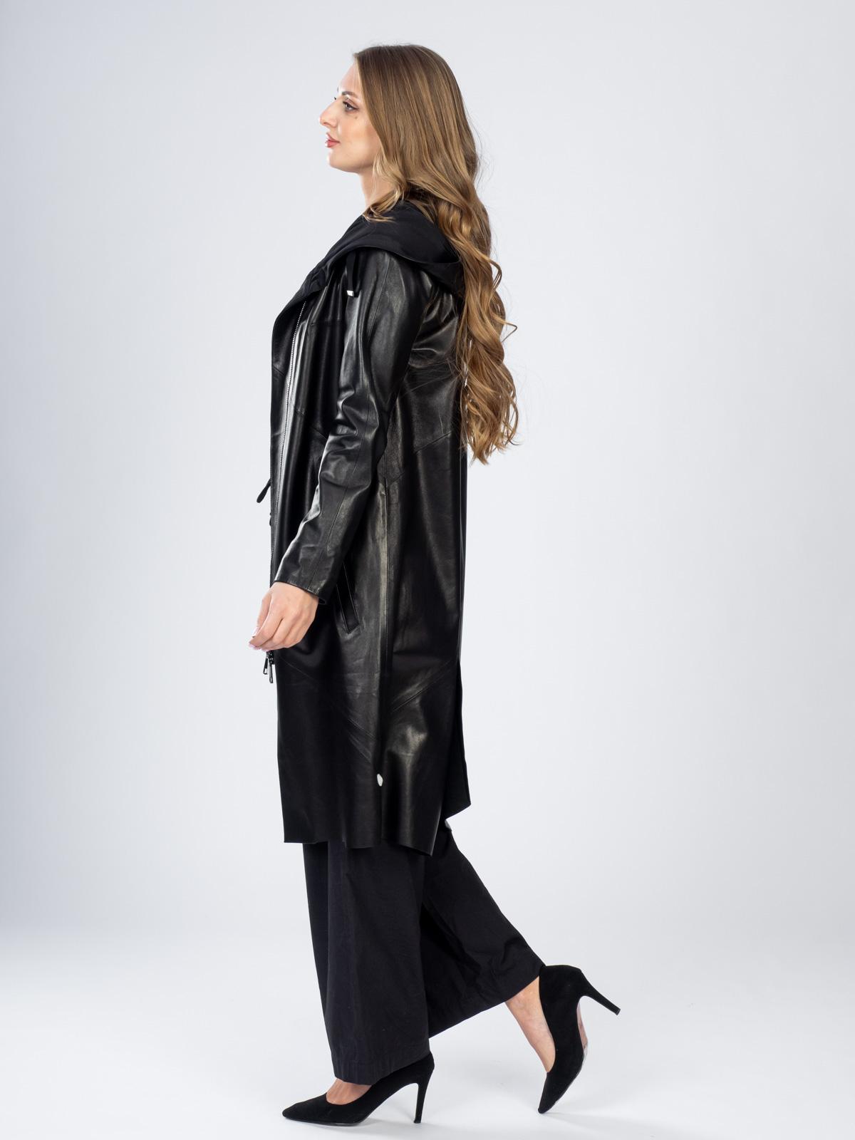 Пальто женское из натуральной кожи Rose Gialle 137