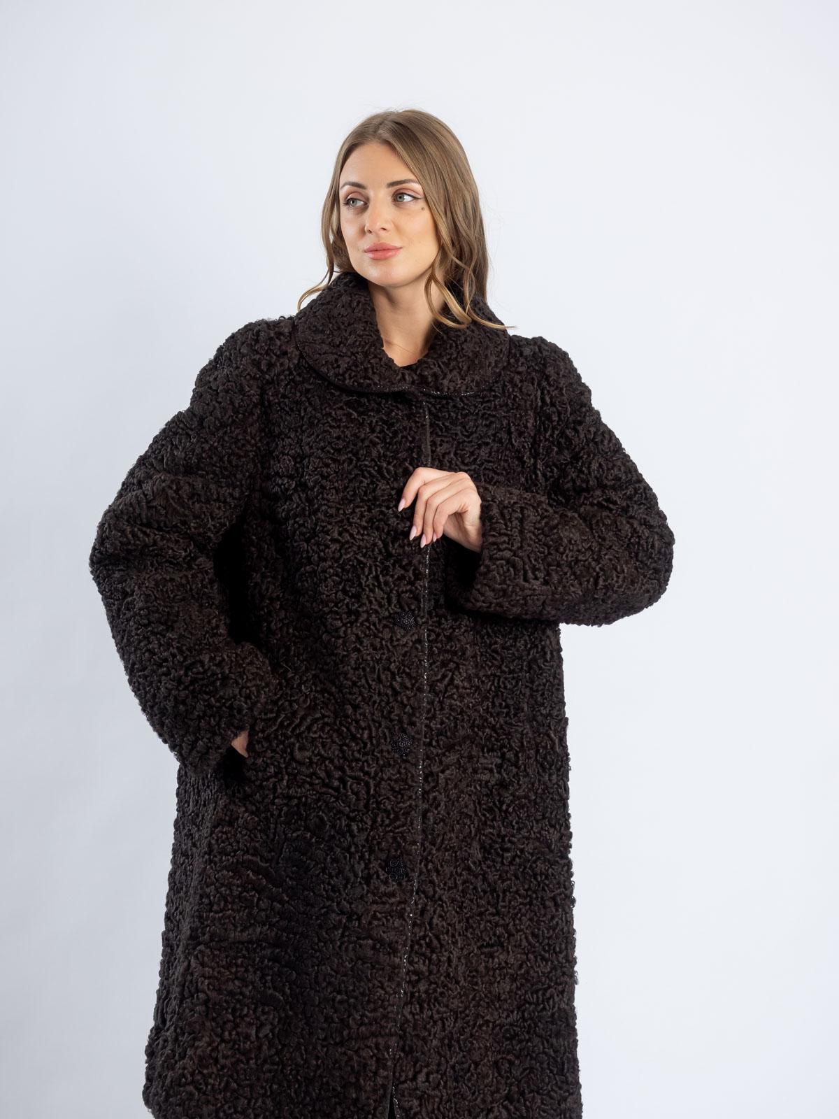 Пальто женское из меха каракуля Багира Л 98