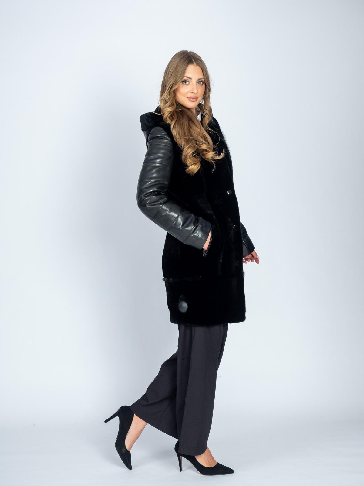 Шуба женская из меха овчины Багира М 193