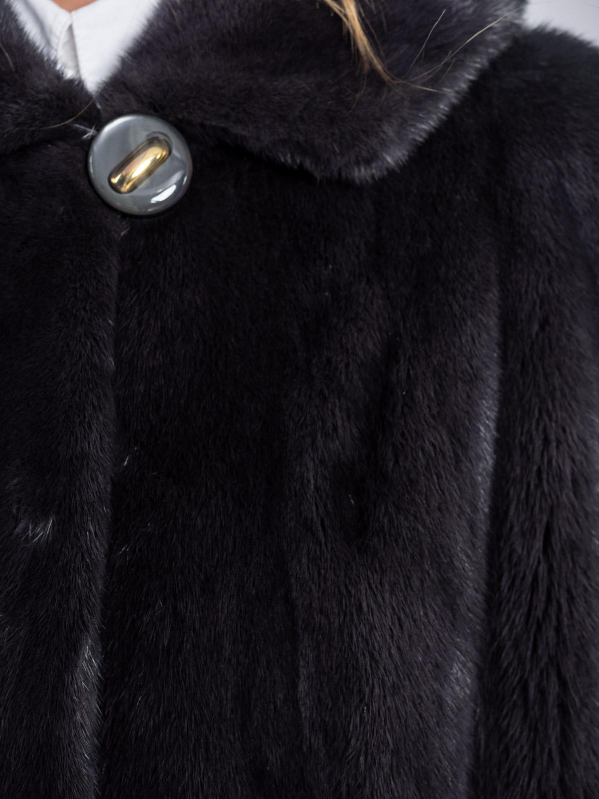 Шуба из меха норки Классика поперечка-роспуск