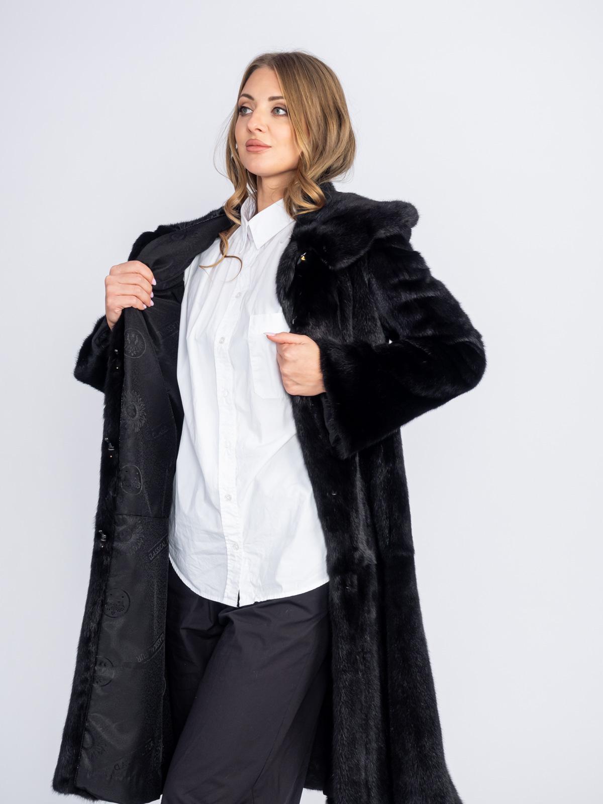 Шуба женская норковая Классика Гаде