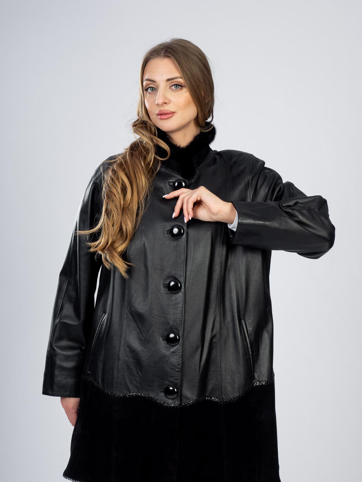 Плащ женский из натуральной кожи LINDI WEST 1722-90