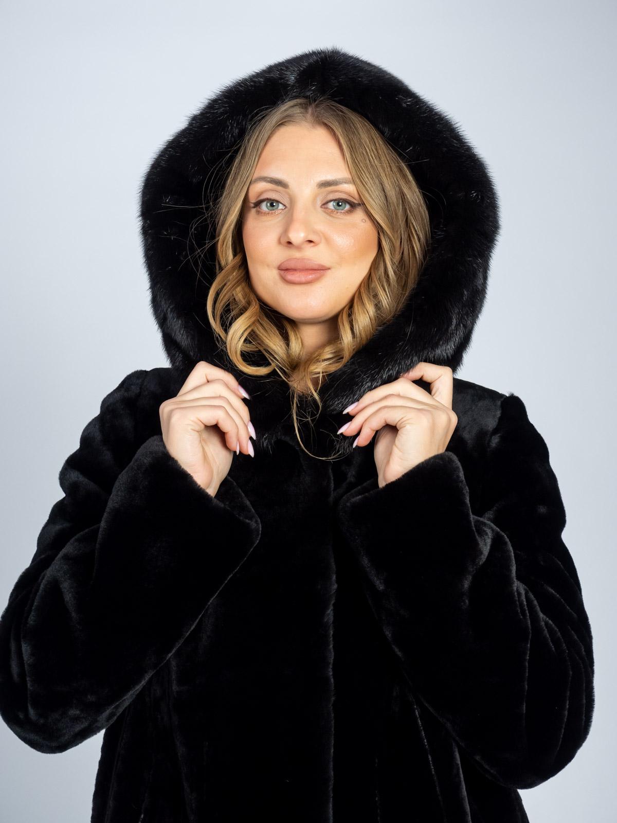 Шуба женская из меха овчины VERA&NIKA ШСР-72478