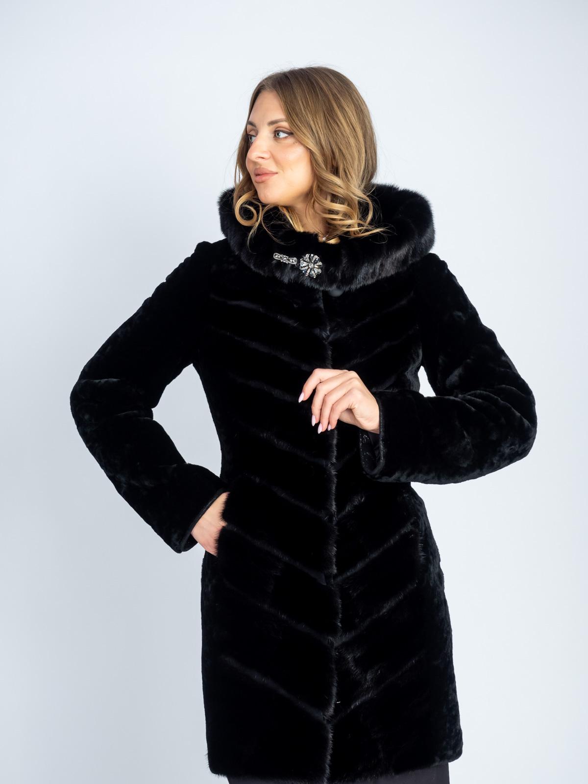 Шуба из меха овчины женская Simakhov 617/3