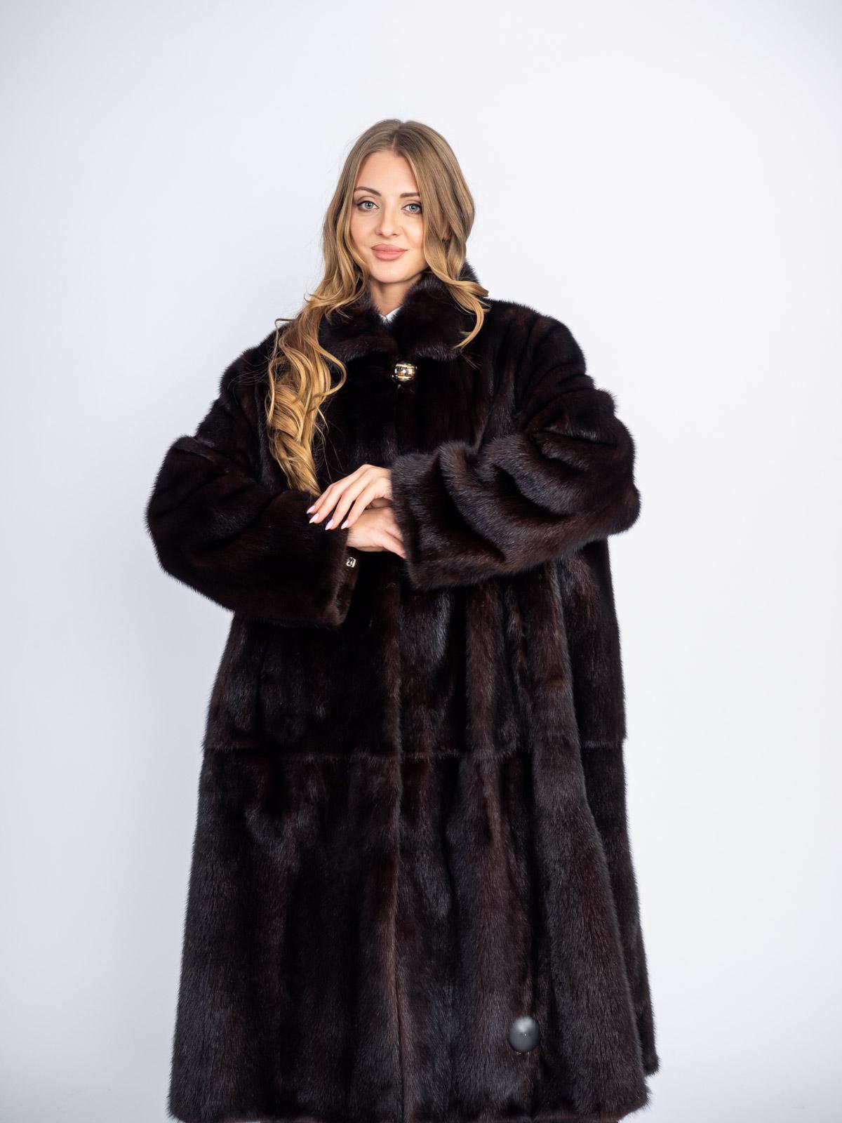 Шуба норковая Классика Трапеция пластины