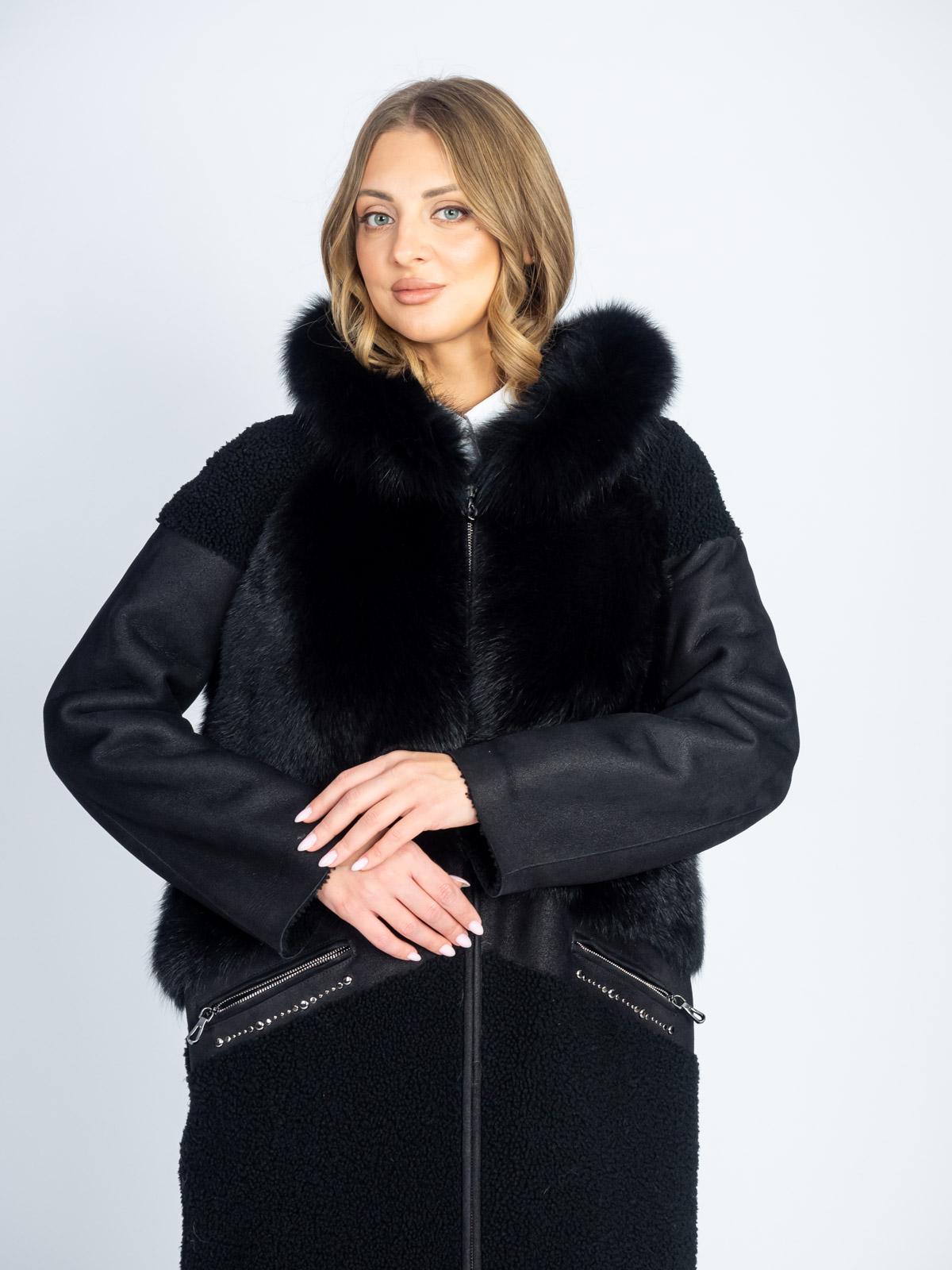 Дубленка женская из меха овчины  BARSS 1816-110