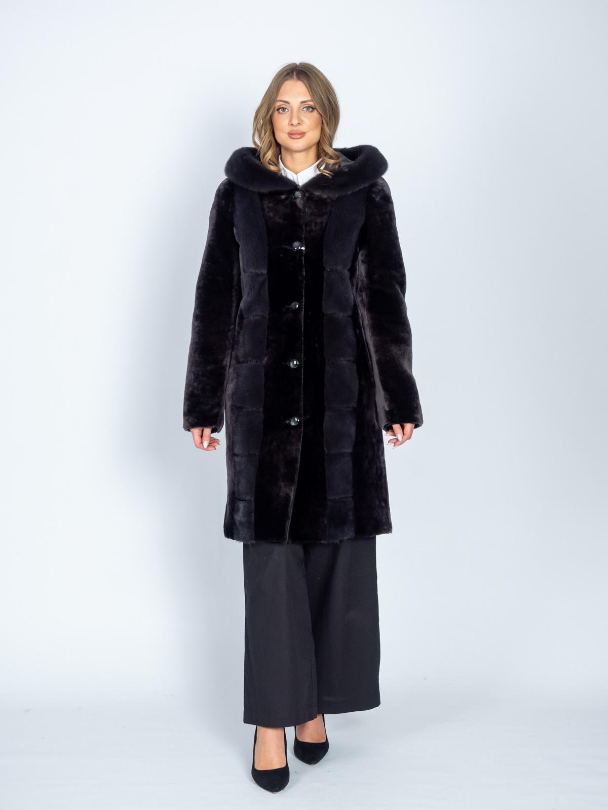 Шуба женская из меха овчины МиРель М 1411 