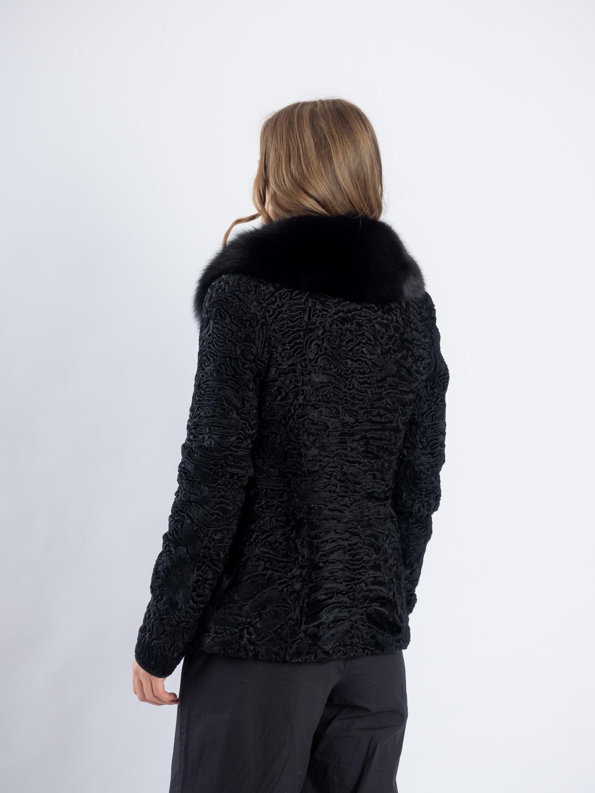 Шуба женская из меха каракуля Меха Пятигорска Б-81