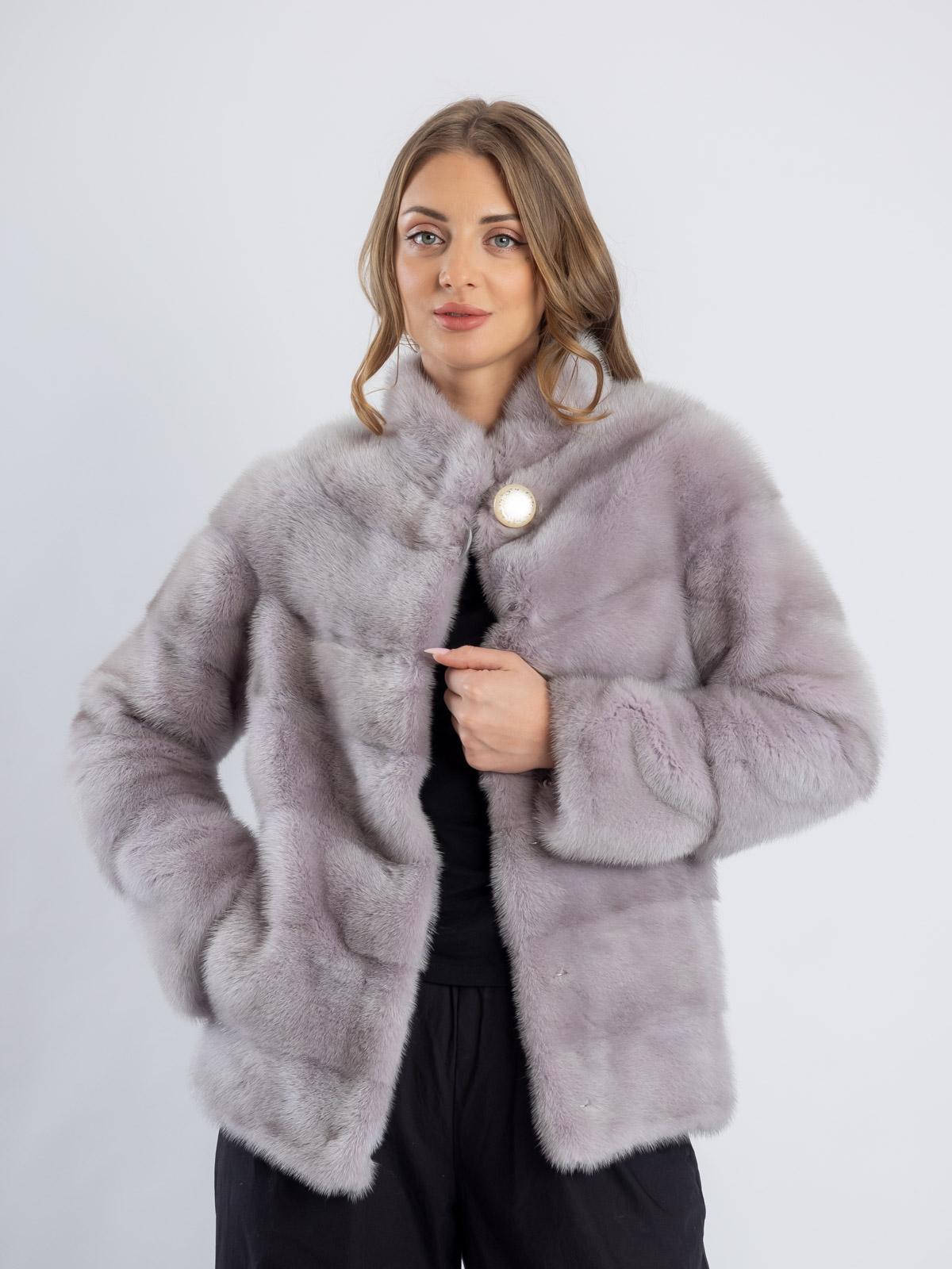 Шуба норковая женская Поперечка