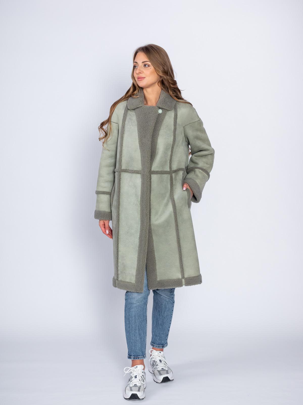 Шуба двусторонняя из эко-меха Simakhov SM49