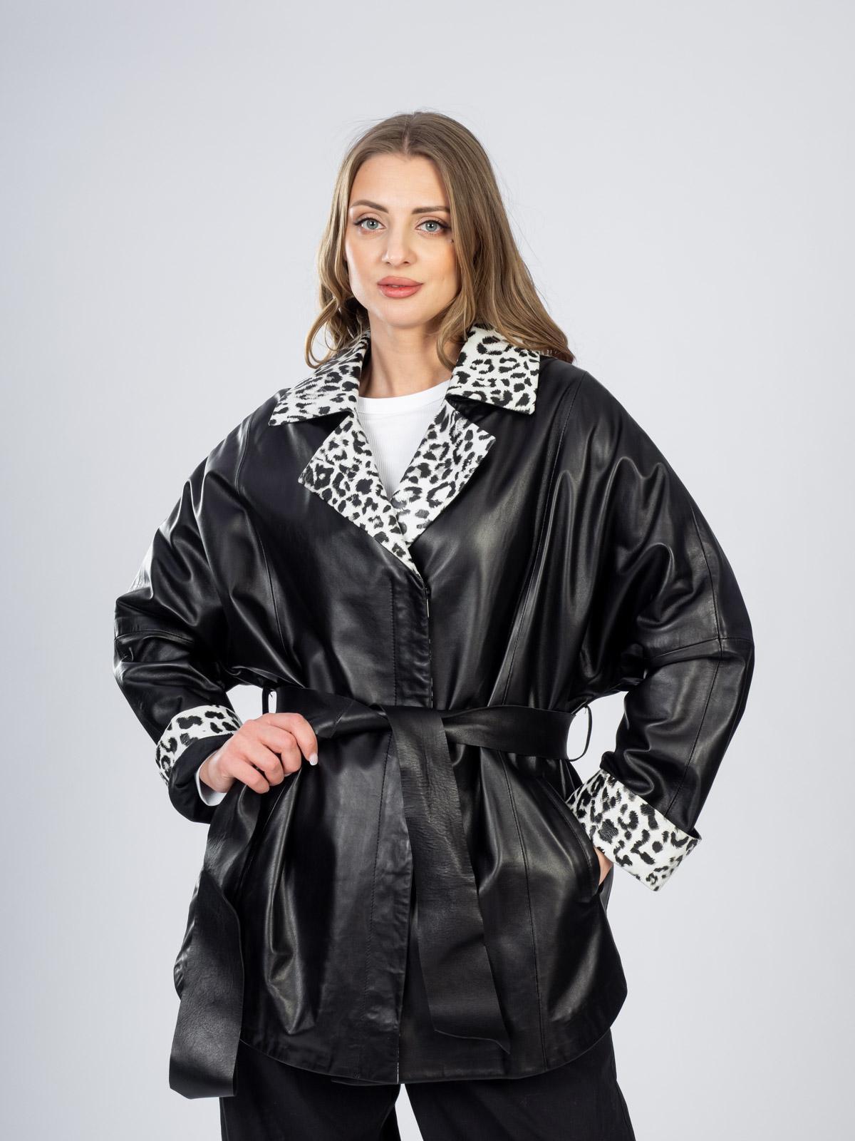 Пальто женское из  натуральной кожи Boni Pelle 24 Z 030