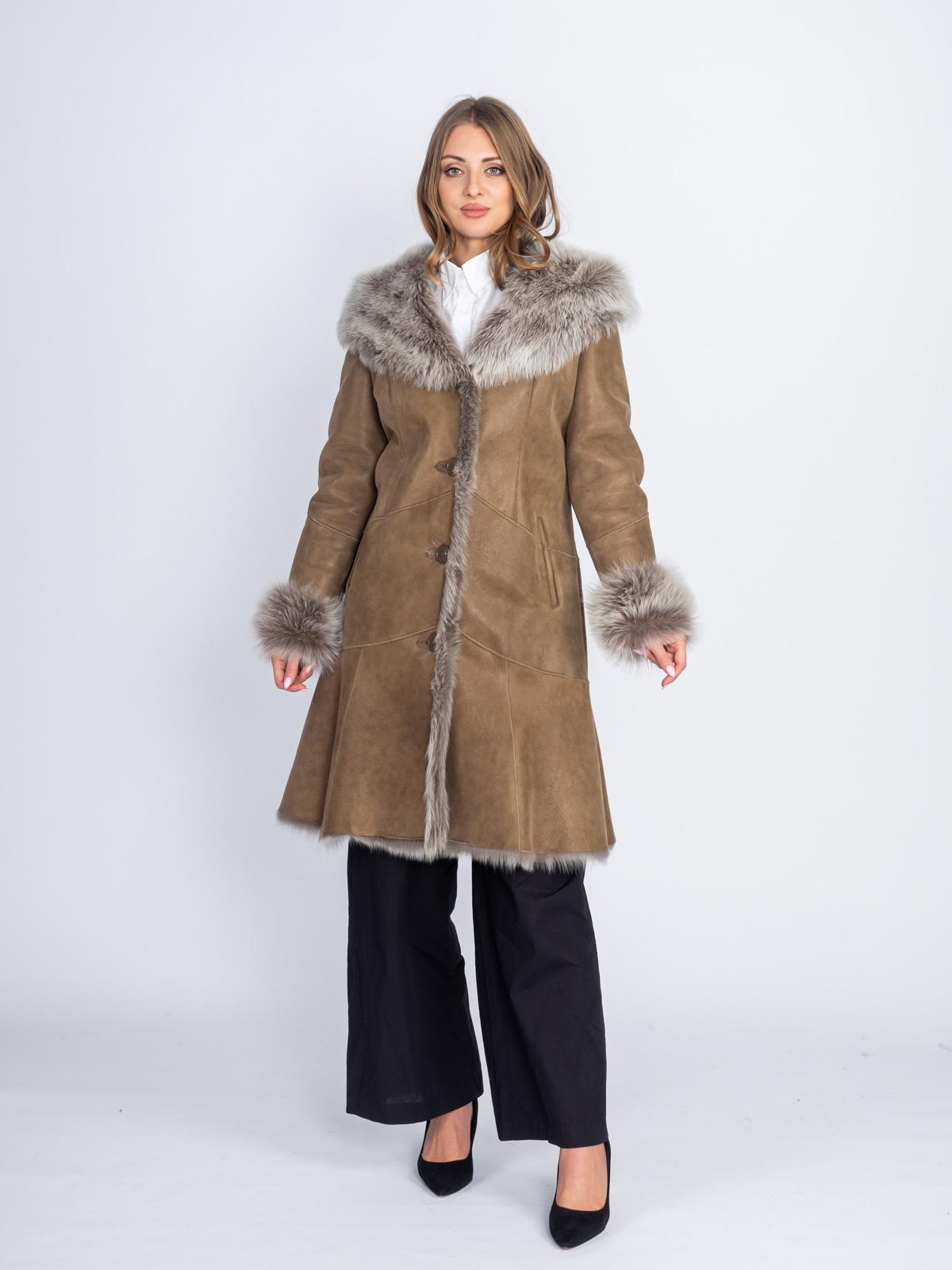 Дубленка женская из овчины Branco pelle S2488