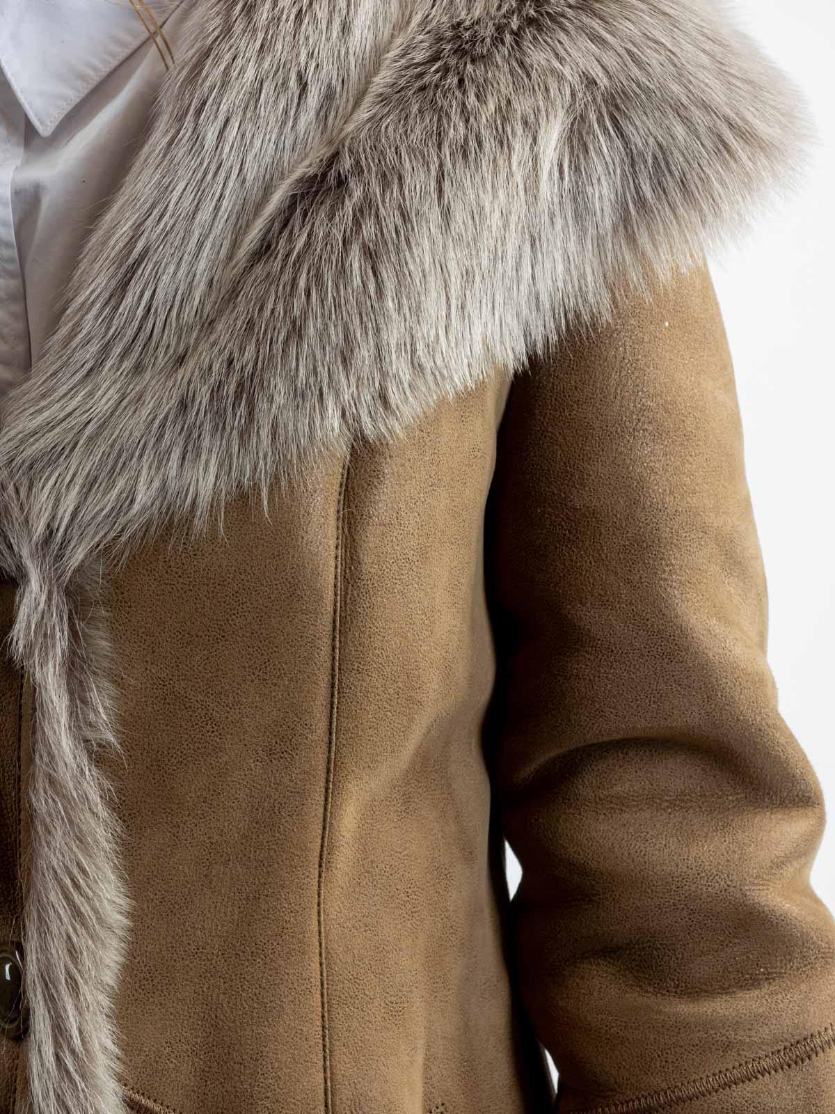 Дубленка женская из меха овчины Branco pelle S2480