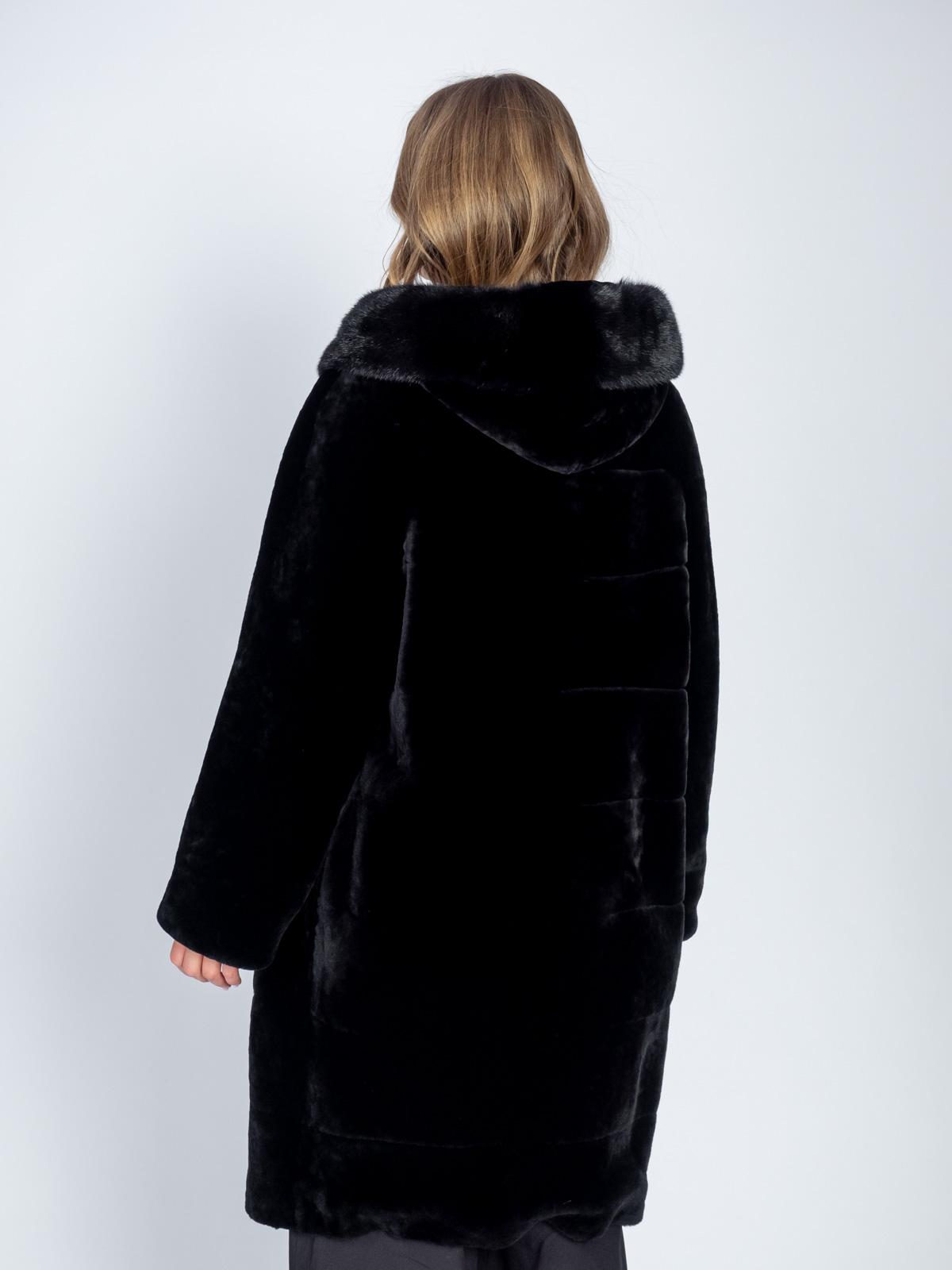 Шуба женская из меха овчины ADAM FURS Сильвия