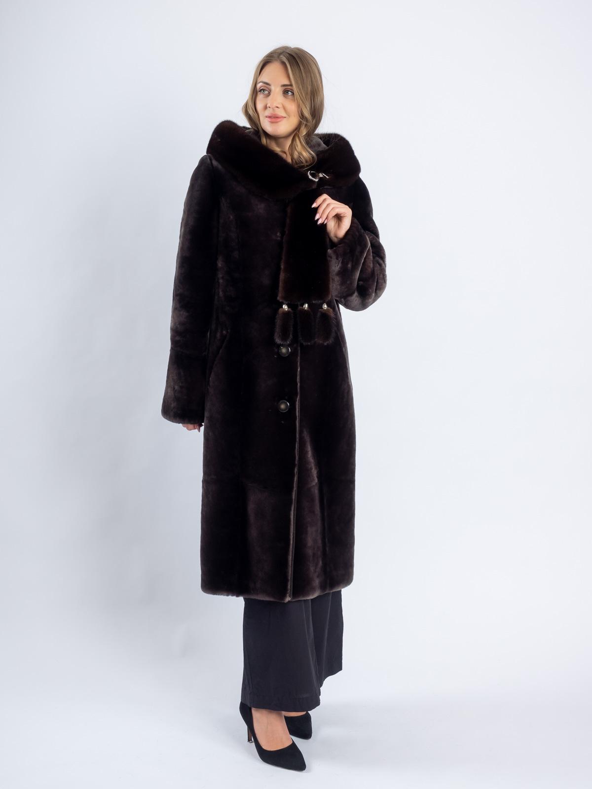 Шуба женская из меха овчинЫ ADAM FURS Айрис-2