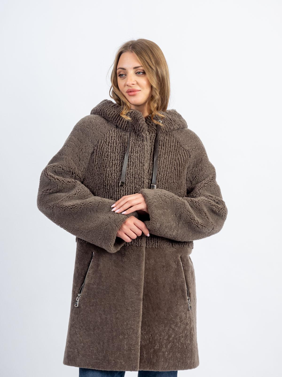 Шуба женская из меха овчины FAVORIT T-2305