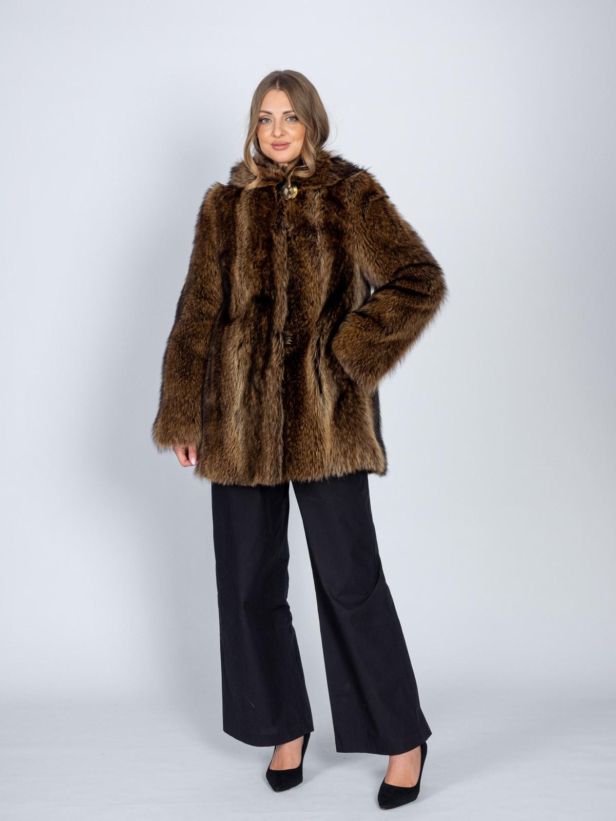 Шуба женская из меха енота Меха России 288-к 