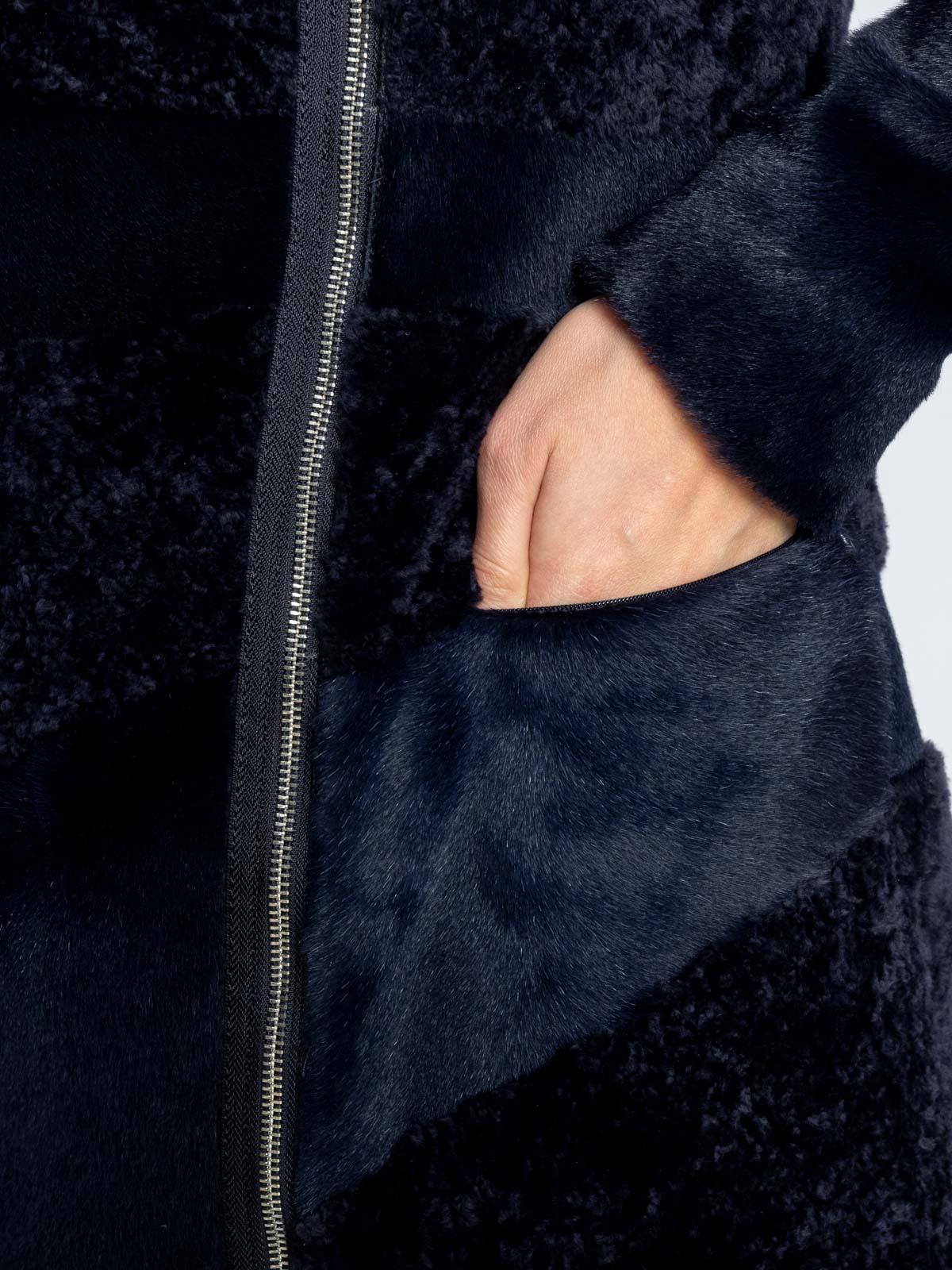 Шуба женская из меха овчины Mefi КК-10020