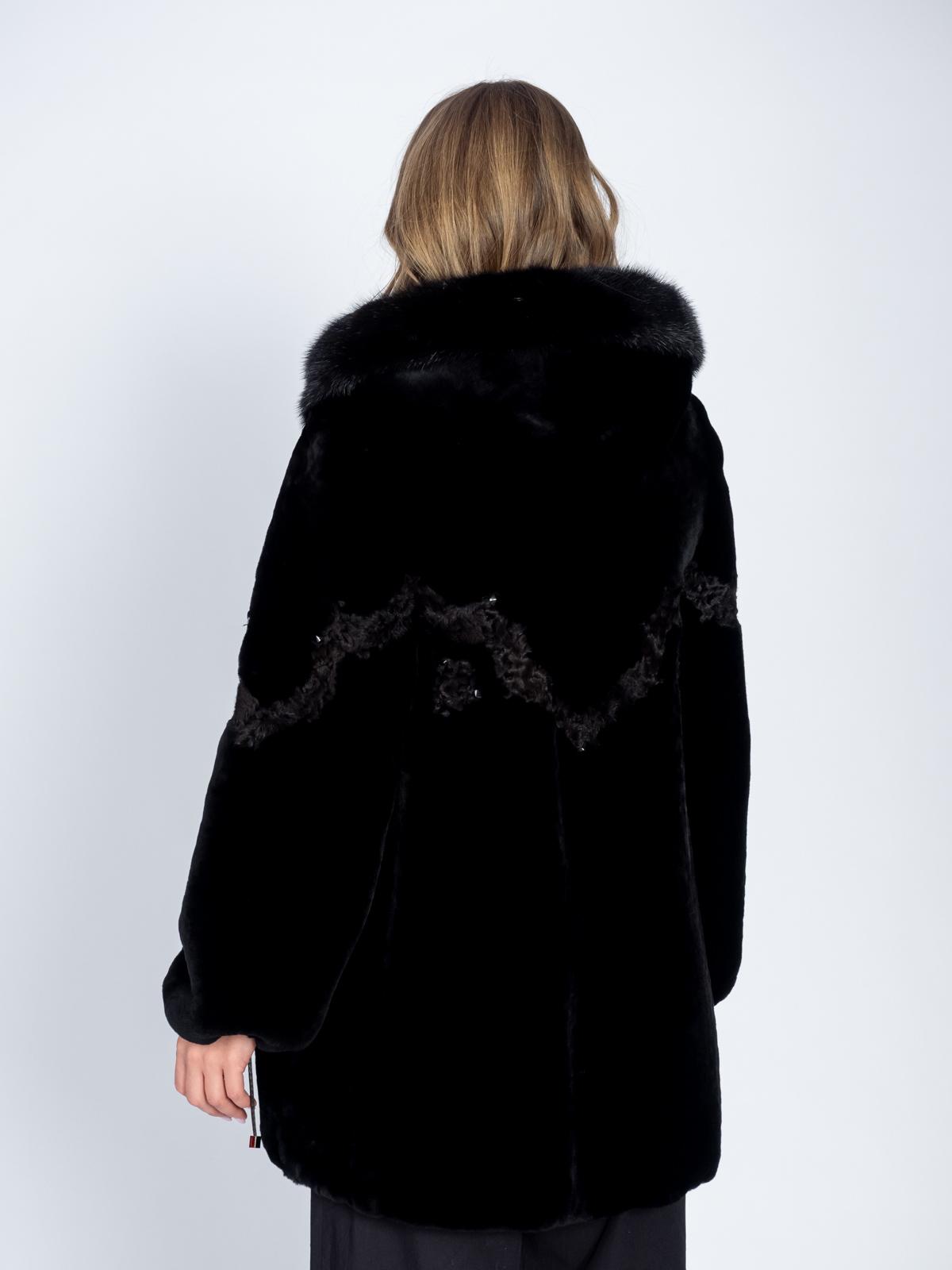 Шуба женская из меха овчины МиРель М 1411 