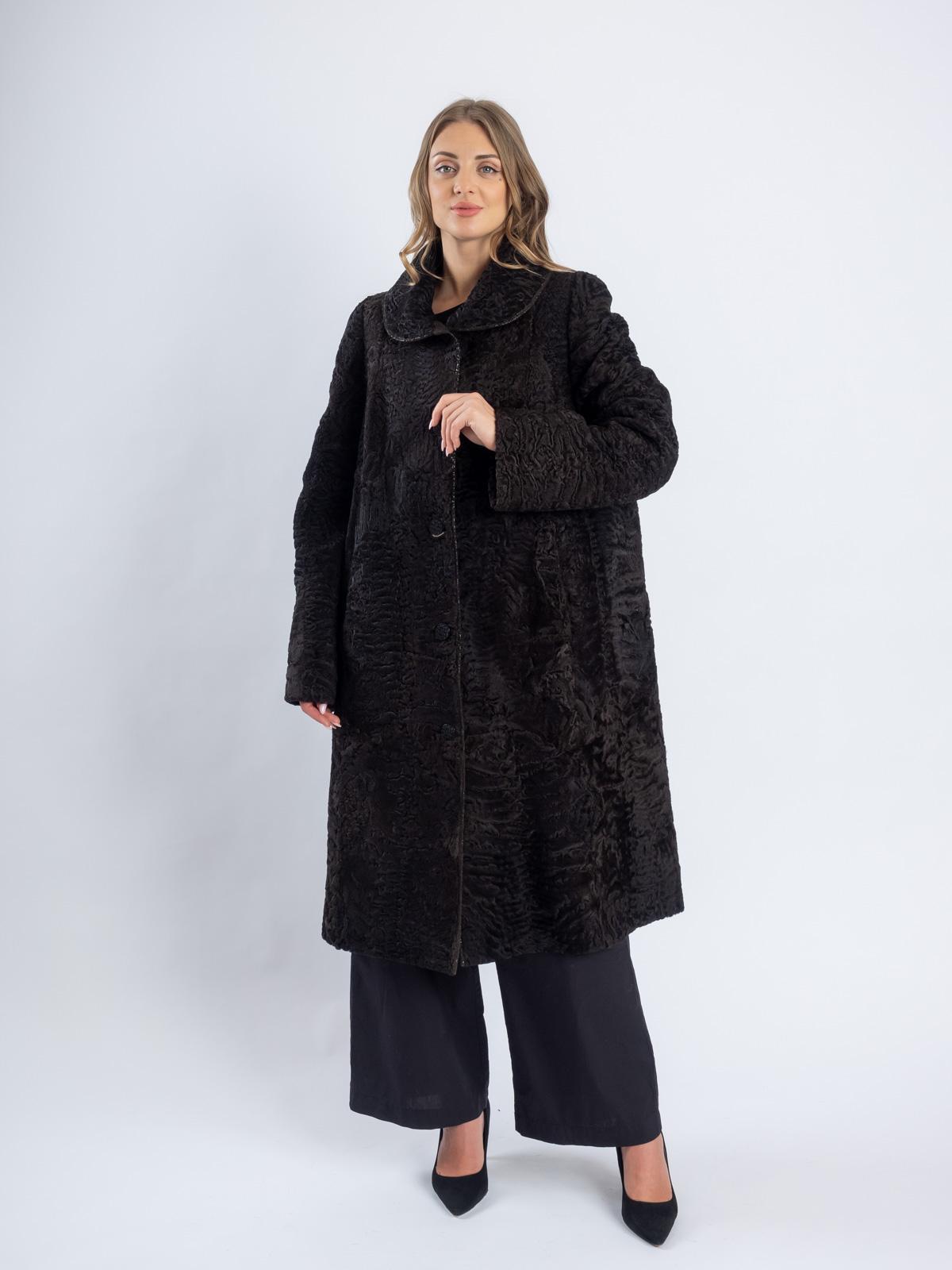 Пальто женское из меха каракуля Багира Л 98