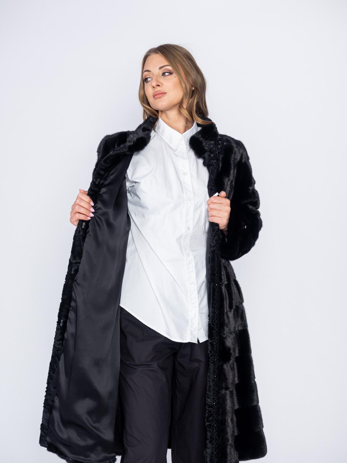 Шуба женская из меха норки Меховая Мода F153012 A