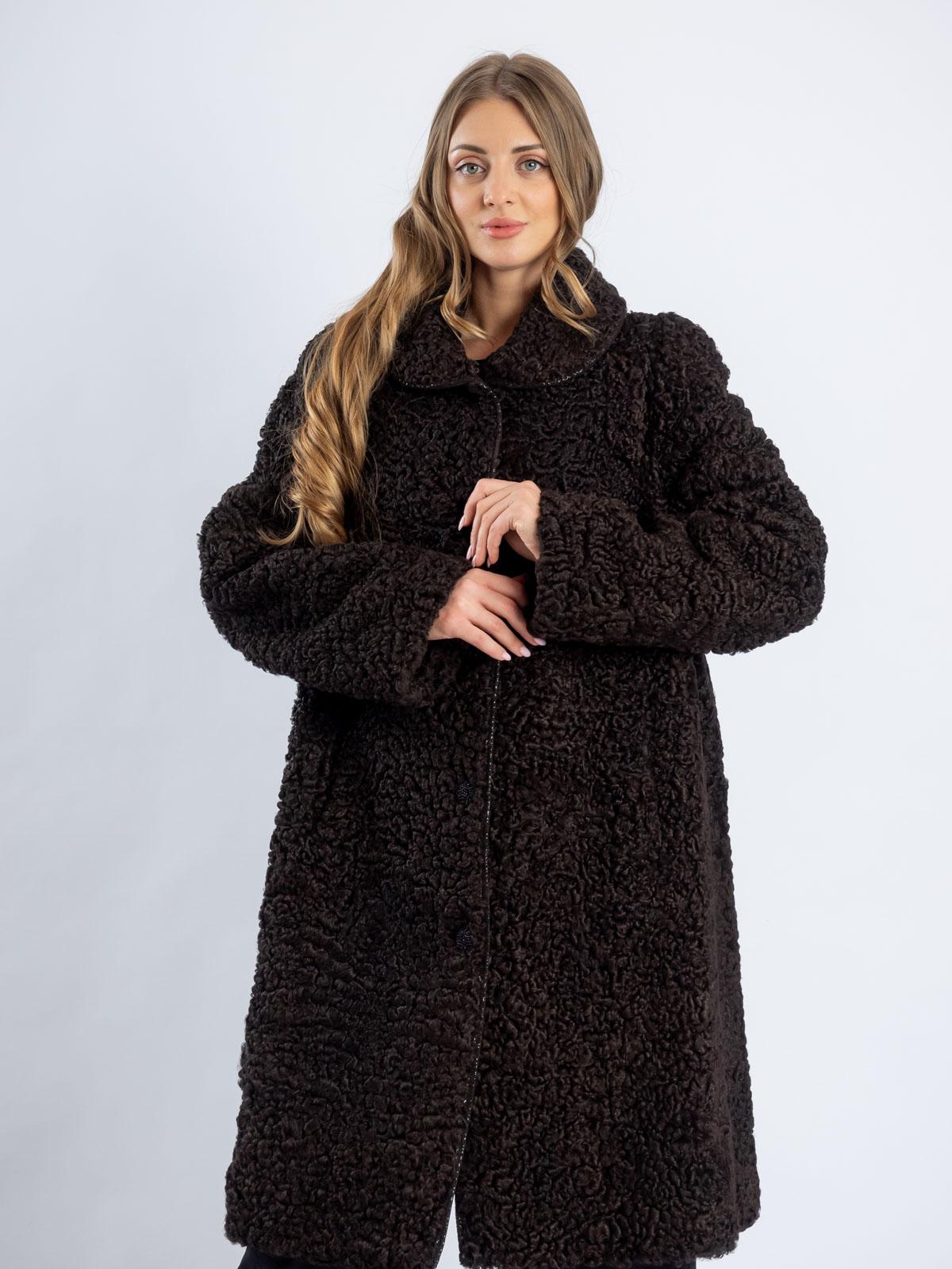 Пальто женское из меха каракуля Багира Л 98